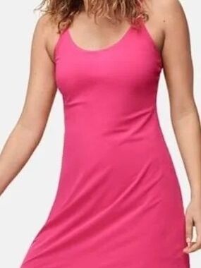 Outdoor Voices Pink Strappy A-Line Exercise Sport Athletic Dress Sz Medium